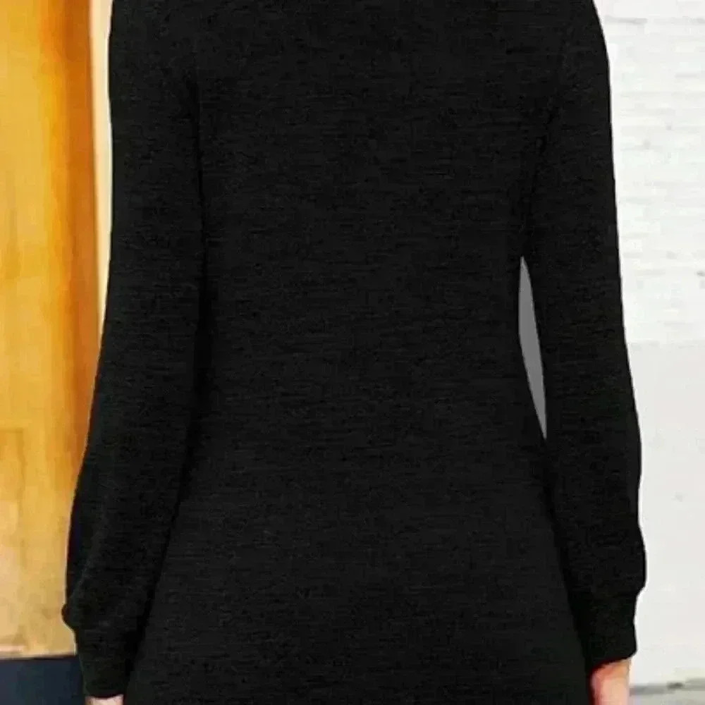 NWT: Women's Long Sleeve Back Crewneck Sweater- 2XL - Picture 3 of 3
